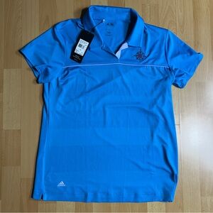 Adidas NWT Aqua Blue Puremotion Golf Polo Activewear